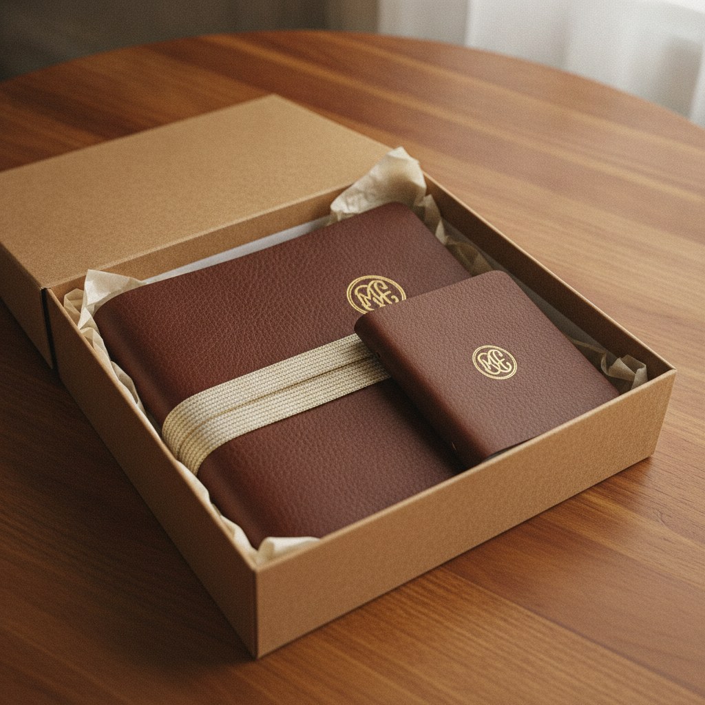 El yapımı defter — Hediye Seti kapak