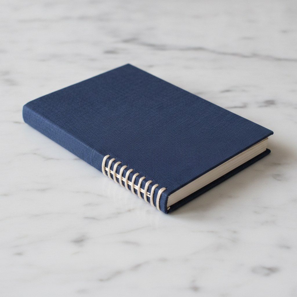 El yapımı renkli defter — #1E3A5F